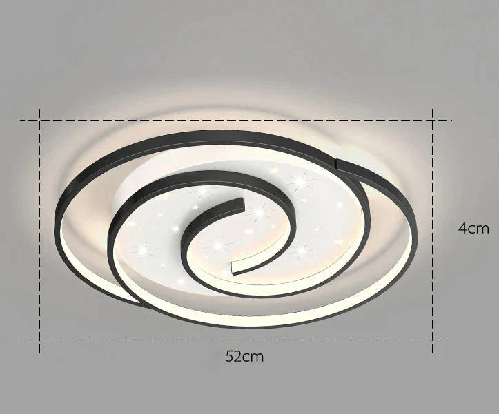 Nordic Simple Modern Atmosphere Light Luxury Living Room Bedroom Ceiling Lamp