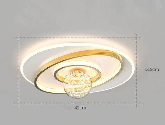 Nordic Simple Modern Atmosphere Light Luxury Living Room Bedroom Ceiling Lamp