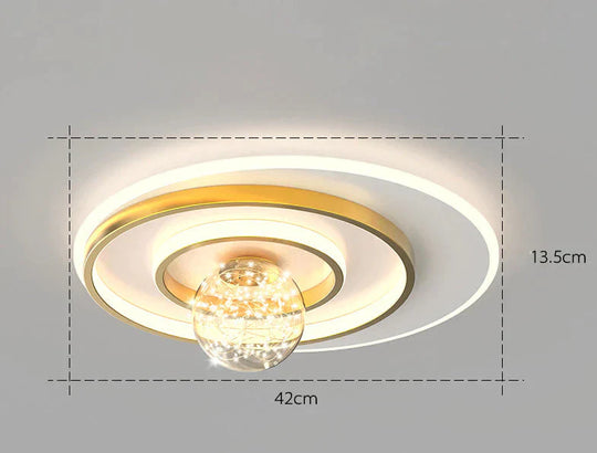 Nordic Simple Modern Atmosphere Light Luxury Living Room Bedroom Ceiling Lamp