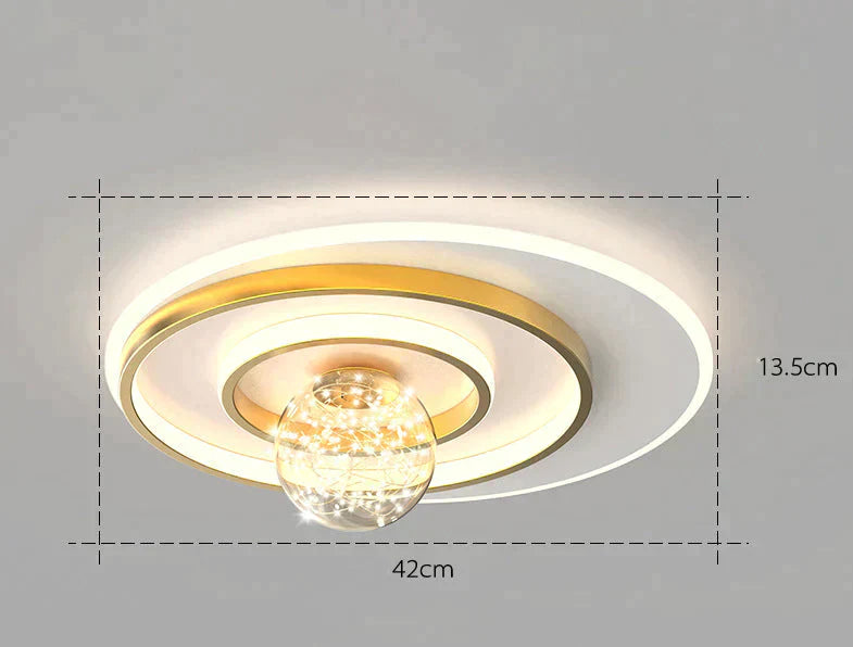 Nordic Simple Modern Atmosphere Light Luxury Living Room Bedroom Ceiling Lamp