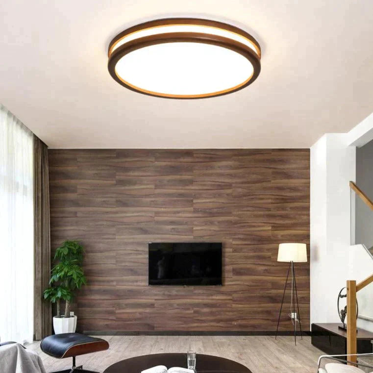 Nordic Walnut Color Indoor Ceiling Lamp