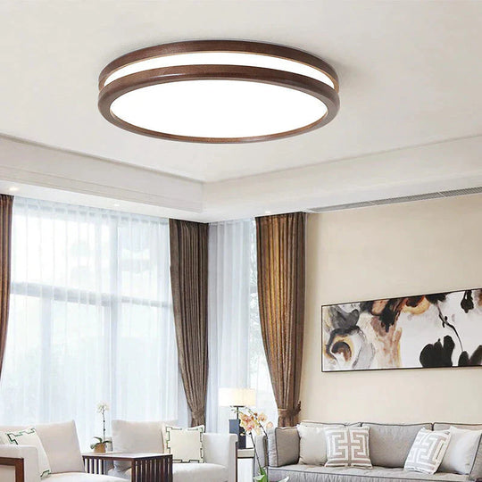 Nordic Walnut Color Indoor Ceiling Lamp