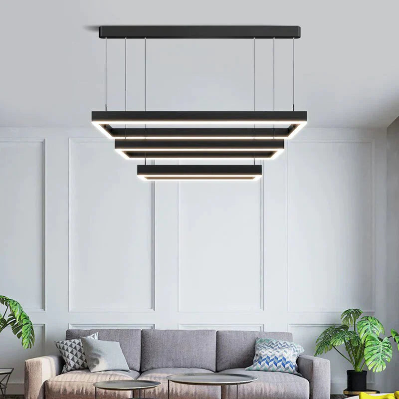 Nova  - Minimalist  Rectangle Creative Chandelier