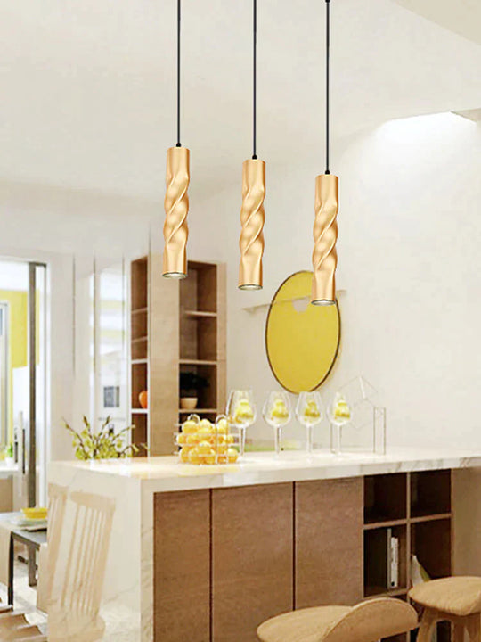 Pendant Lamp Dimmable Lights Hanging Lamp Kitchen Island Dining Room Shop Bar Counter Decoration Cylinder Pipe Kitchen Lights