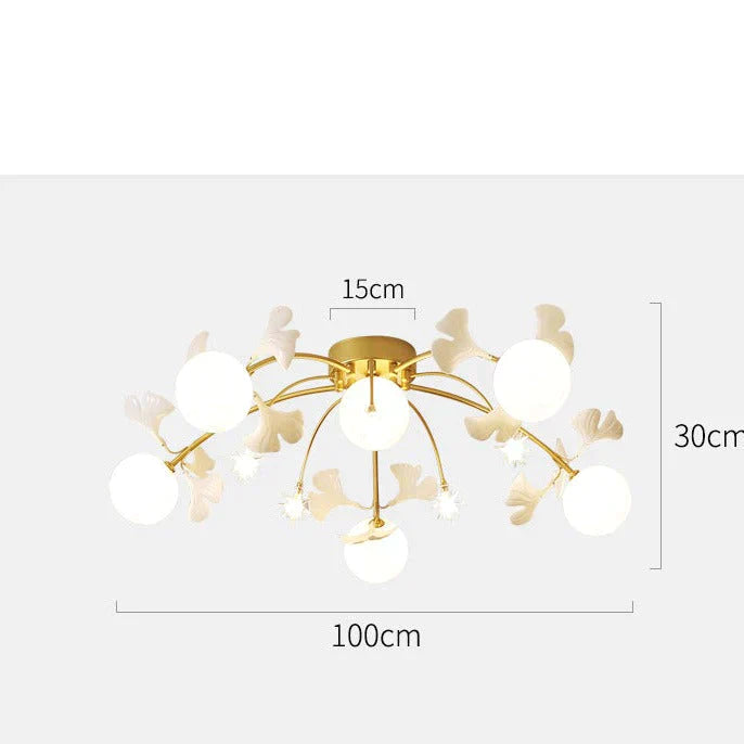 Petals Living Room Bedroom Ceiling Lamp Simple Creative Hall Master Warm Lighting