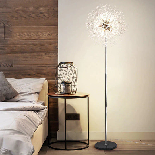 Post-modern Luxury Wind Floor Lamp Living Room Lamp Bedroom Study Vertical Table Lamp Luxury Dandelion Floor Lamp