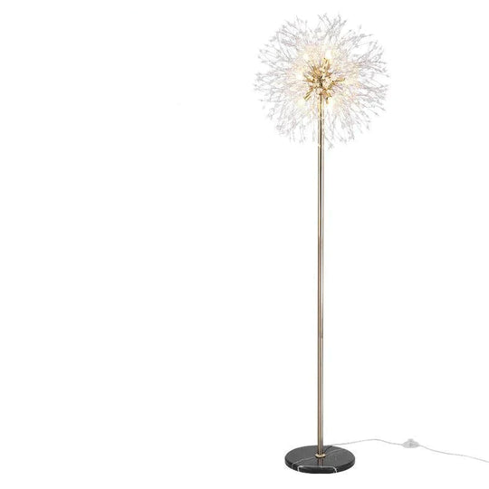 Post-Modern Luxury Wind Floor Lamp Living Room Bedroom Study Vertical Table Dandelion Golden / Large