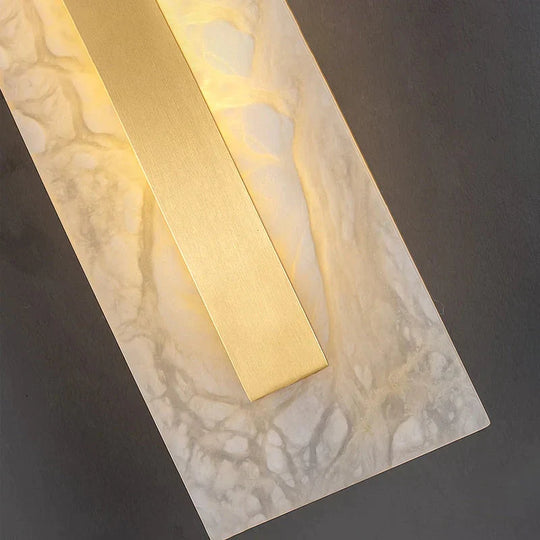 Postmodern Luxury Copper Marble Wall Lamp in Gold shade For Living Room Restaurant Bedroom Indoor Wall Lamp