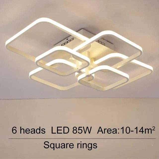 Acrylic Modern Led Chandelier For Living Room Bedroom Lustres Large Ceiling Lighting Fixtures