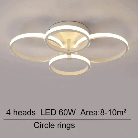 Acrylic Modern Led Chandelier For Living Room Bedroom Lustres Large Ceiling Lighting Fixtures