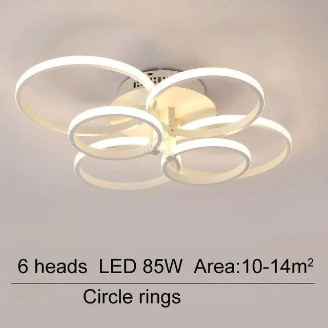 Acrylic Modern LED Chandelier For Living Room Bedroom LED Lustres Large Ceiling Chandelier Lighting Fixtures