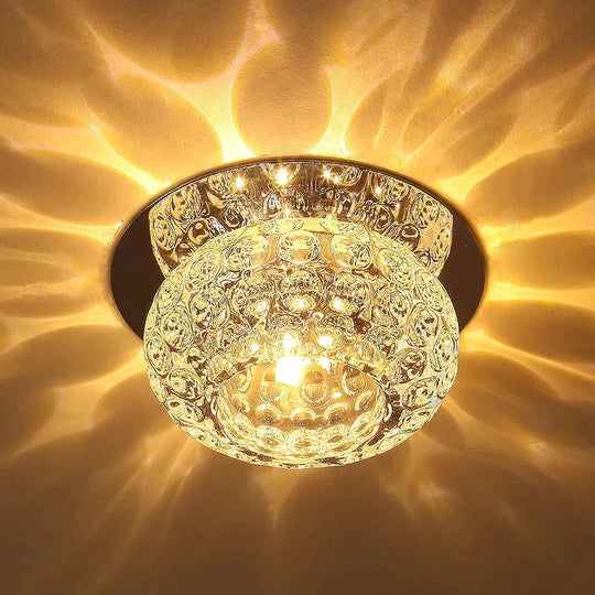 Nordic Modern Minimalist Aisle Light Entrance Lamp Led Crystal Ceiling Ceiling