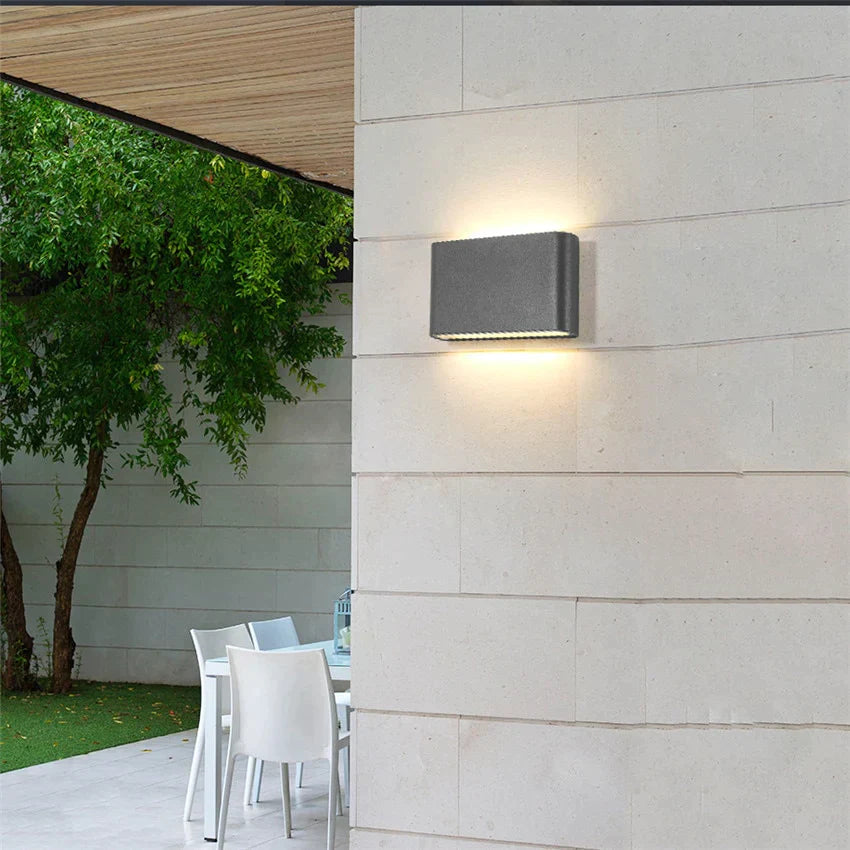 Outdoor Waterproof IP65 Wall Lamp  6W/12W LED Wall Light Modern Indoor/Outdoor Decor Up Down Dual-Head Aluminum Wall Lamp NR-10