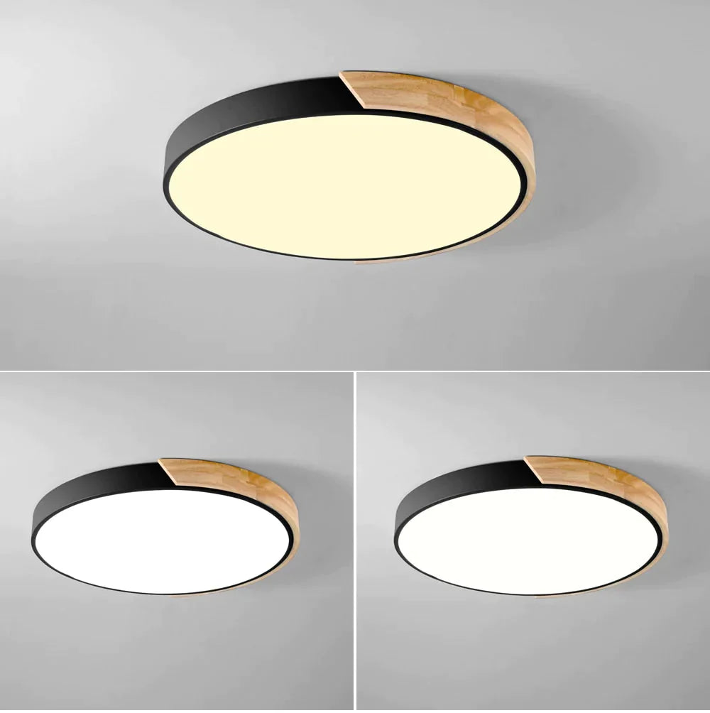 Colorful Nordic Wood led Ceiling Lights