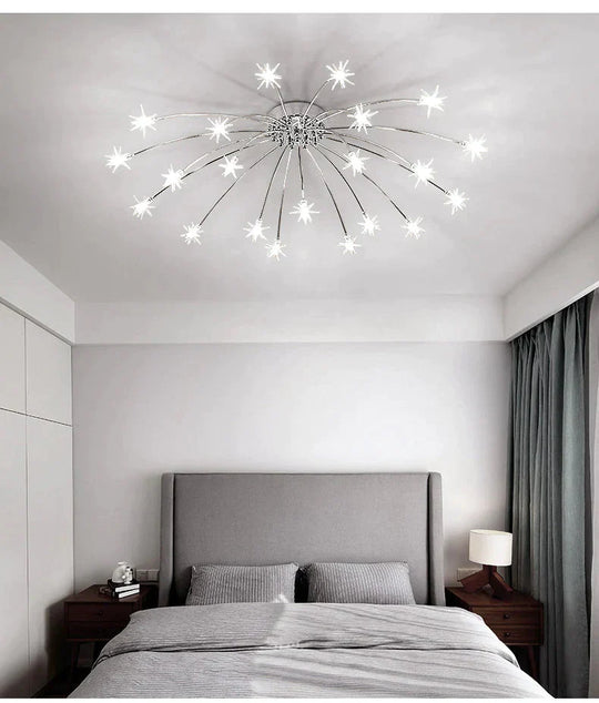 Fashion Ceiling Lights LED Lamp Iron Galss Indoor Lighting ALL Stars LED G4 Bedroom, Living Room Hotel Light Fixture