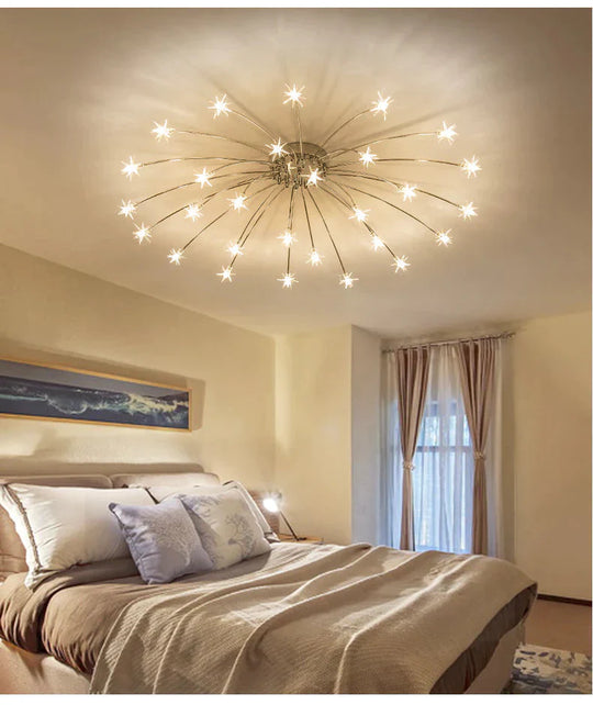 Fashion Ceiling Lights LED Lamp Iron Galss Indoor Lighting ALL Stars LED G4 Bedroom, Living Room Hotel Light Fixture