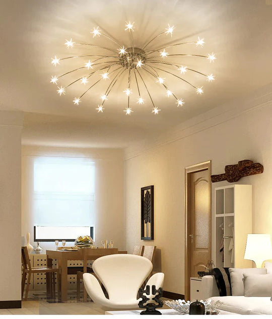 Fashion Ceiling Lights LED Lamp Iron Galss Indoor Lighting ALL Stars LED G4 Bedroom, Living Room Hotel Light Fixture