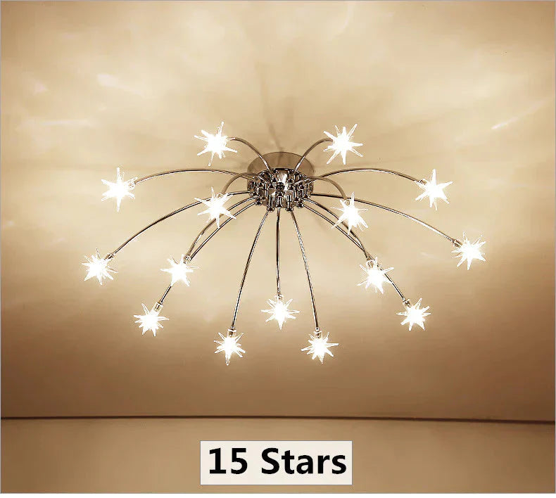 Fashion Ceiling Lights LED Lamp Iron Galss Indoor Lighting ALL Stars LED G4 Bedroom, Living Room Hotel Light Fixture