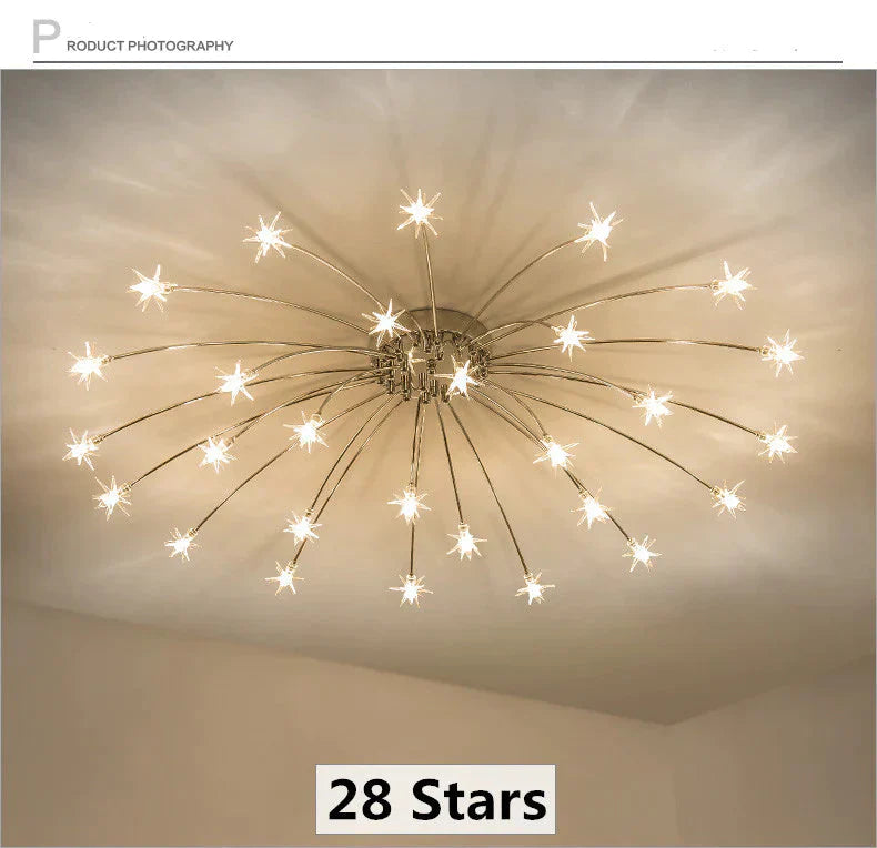 Fashion Ceiling Lights LED Lamp Iron Galss Indoor Lighting ALL Stars LED G4 Bedroom, Living Room Hotel Light Fixture