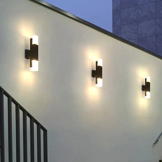 Outdoor Motion Sensor LED Wall Lamp Waterproof Garden Porch Wall Sconces Villa Hotel Courtyard Aisle Corridor Wall Lamp