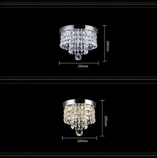 Modern Crystal Led Ceiling Light Fixture For Indoor Lamp Lamparas De Techo Surface Mounting Bedroom