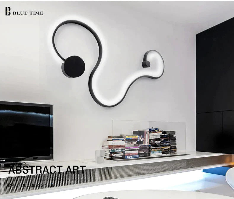 Simple Modern LED Ceiling Light Black&White Body  Lustres Led Ceiling Lamp Living Room Bedroom Beside room Luminaire