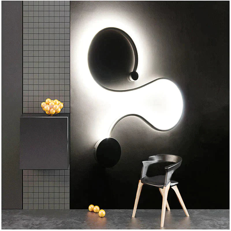 Simple Modern Led Ceiling Light Black&White Body Lustres Led Lamp Living Room Bedroom Beside Room