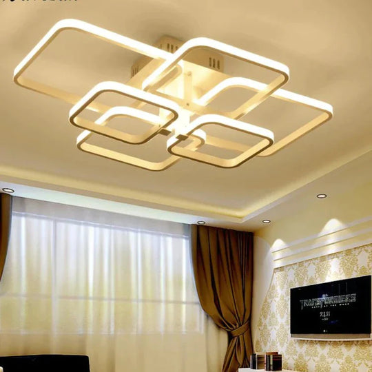 Acrylic Modern LED Chandelier For Living Room Bedroom LED Lustres Large Ceiling Chandelier Lighting Fixtures