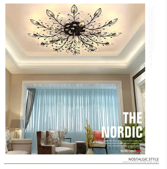 Modern Ceiling Light For Living Room Led Crystal Lamp Bedroom Lamps Dining Gold Loft Lighting