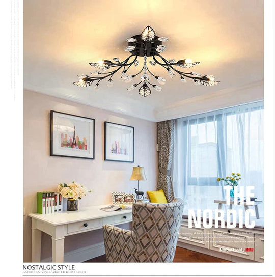 Modern Ceiling Light For Living Room Led Crystal Lamp Bedroom Lamps Dining Gold Loft Lighting