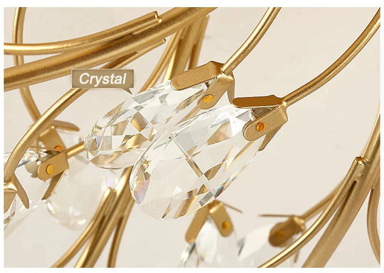 Modern Ceiling Light For Living Room Led Crystal Ceiling Lamp Bedroom Crystal Lamps Dining Gold Loft Lighting Crystal Fixtures