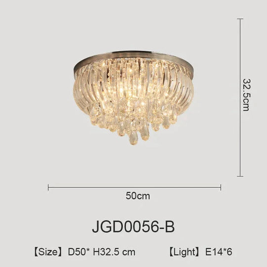 Modern Crystal Ceiling Lights For Kitchen Living Room Kids Bedroom Lamp Vintage Led Dining Light