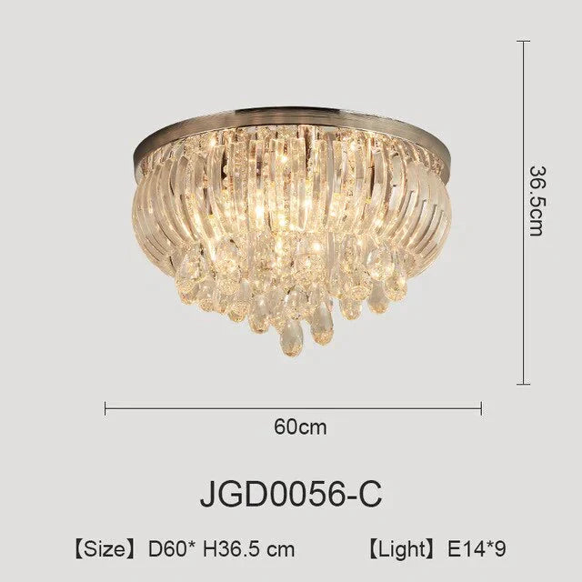 Modern Crystal Ceiling Lights For Kitchen Living Room Kids Bedroom Lamp Vintage Led Dining Light