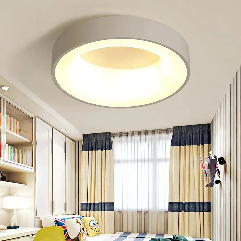 Round Modern Led Ceiling Lights For Living Room Bedroom Study Room Dimmable+RC Ceiling Lamp Fixtures