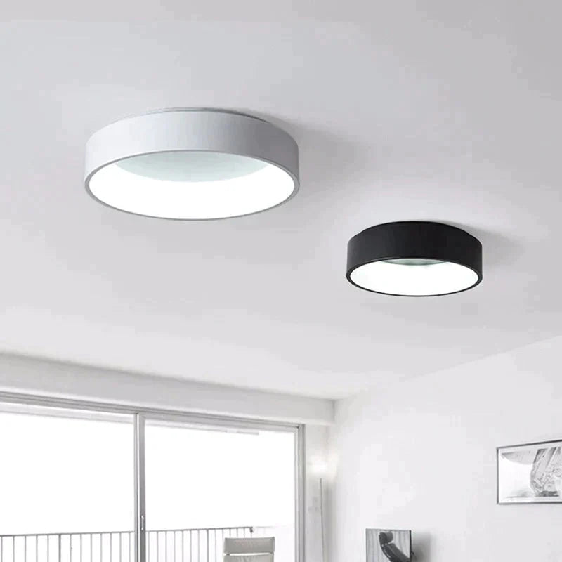 Ceiling Led Lights For Dining Room Kitchen Fixtures Ring Modern Black Bedroom Lighting Indoor Home