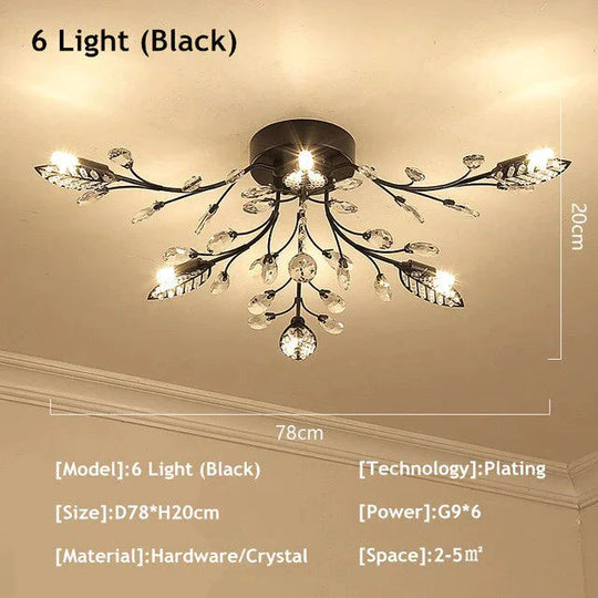 Modern Ceiling Light For Living Room Led Crystal Ceiling Lamp Bedroom Crystal Lamps Dining Gold Loft Lighting Crystal Fixtures