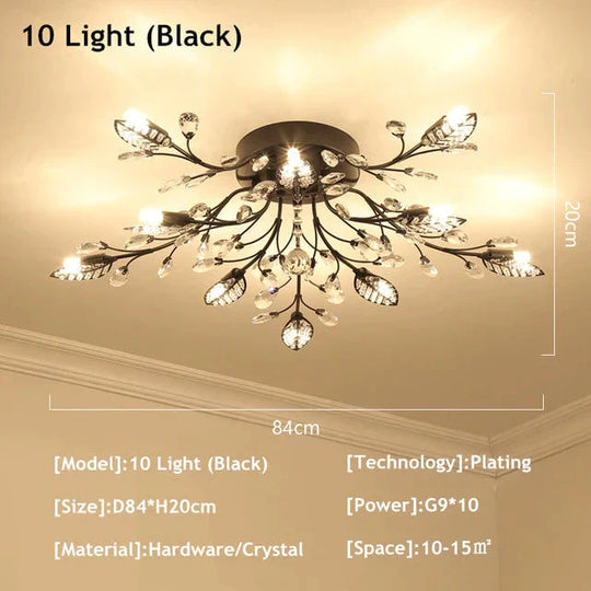 Modern Ceiling Light For Living Room Led Crystal Ceiling Lamp Bedroom Crystal Lamps Dining Gold Loft Lighting Crystal Fixtures