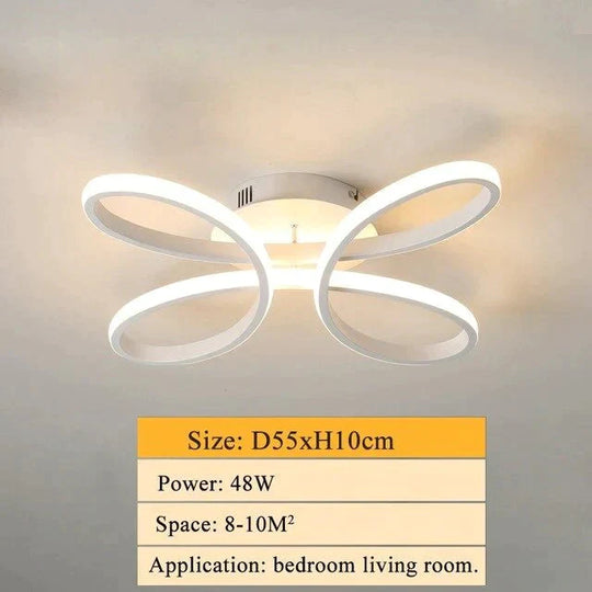 Modern Led Ceiling Lamp Lighting For Living Room Lustre Lamparas Light 72W 90W 120W Lampadario Lamp