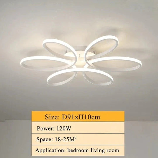 Modern Led Ceiling Lamp Lighting For Living Room Lustre Lamparas Light 72W 90W 120W Lampadario Lamp