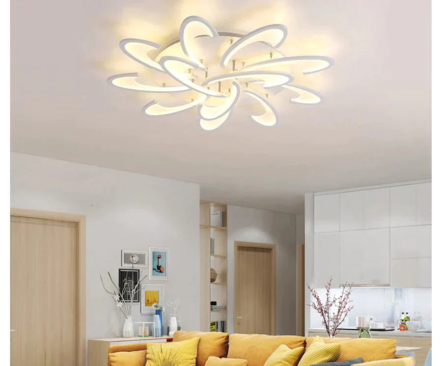 Remote Control Led Ceiling Light With Ultra-thin Acrylic Lamp Ceiling For Living Room Bed Room Flush Mount Lamparas De Techo