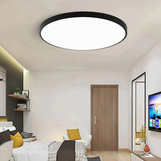 Led Ceiling Light Acryl Alloy Modern Lamp Living Room Lighting Round & Square 3Cm Super Thin For