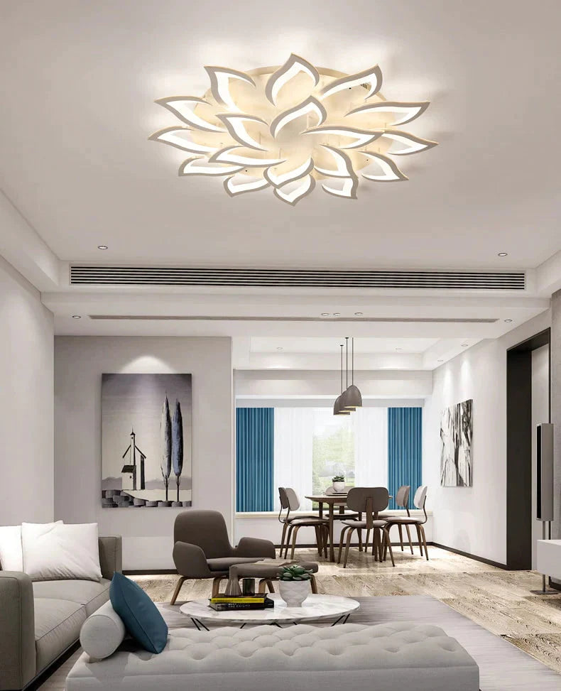 Modern Led Ceiling Lights For Living Room Kitchen Bedroom Kids' Room  Dimmable Lamp Art Deco Fixture With Remote Control