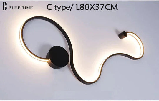 Simple Modern LED Ceiling Light Black&White Body  Lustres Led Ceiling Lamp Living Room Bedroom Beside room Luminaire