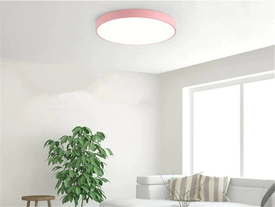 Ultrathin LED Modern Ceiling Light Circular Iron Acrylic Indoor Lamp Kitchen Bed Room Porch Decoration Light Fixture