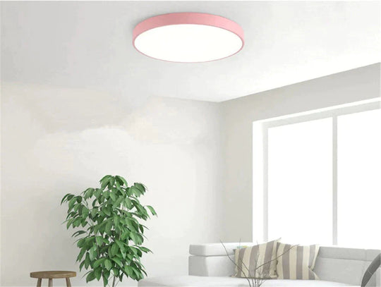 Ultrathin Led Modern Ceiling Light Circular Iron Acrylic Indoor Lamp Kitchen Bed Room Porch