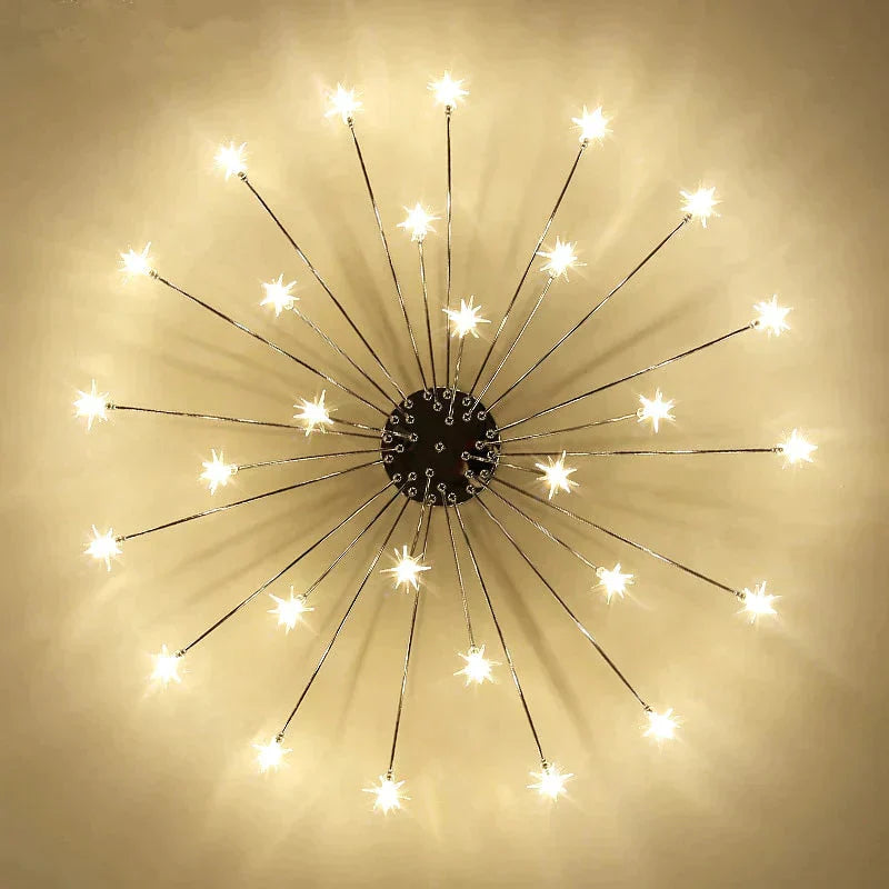 Fashion Ceiling Lights Led Lamp Iron Galss Indoor Lighting All Stars G4 Bedroom Living Room Hotel