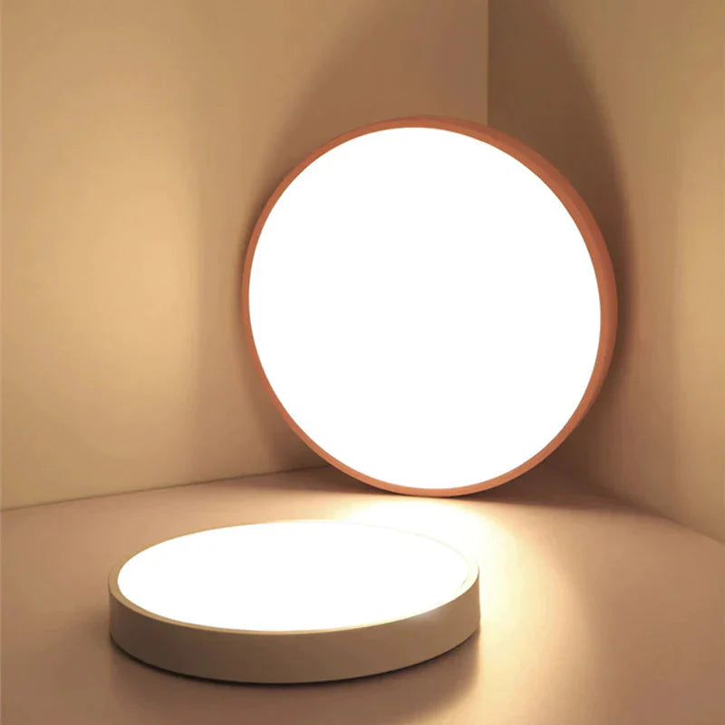 Modern Colorful Macaron Round LED Ceiling Light Kids Room Light Lamparas De Techo Lustre LED Lamp