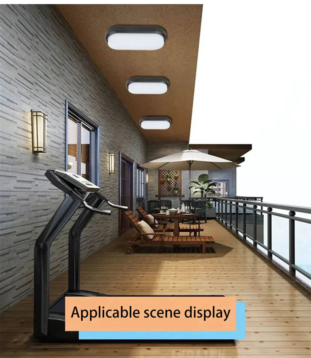 12W 15W Led Waterproof Ceiling Lights Ultra-Thin Elliptic Lamps For Balcony Living Room Kitchen