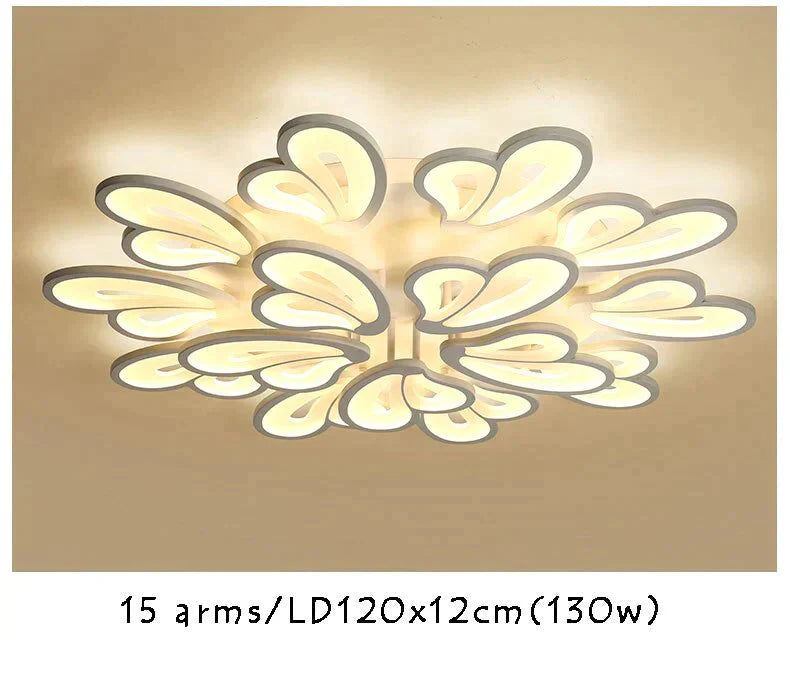 Modern Led Ceiling Lights For Living Room Dining Bedroom Foyer Luminaries White Frame Lamps Input