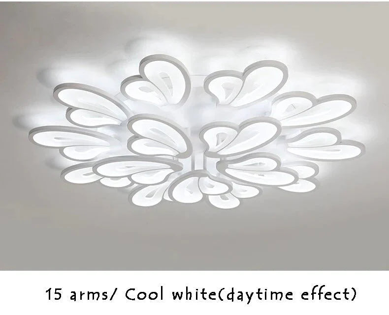 Modern Led Ceiling Lights For Living Room Dining Room Bedroom Foyer Luminaries White Frame Led Ceiling Lamps Input